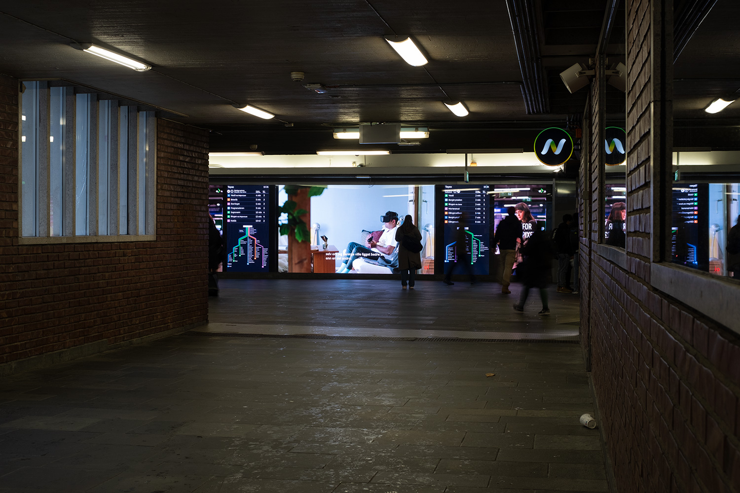 Installed at Tøyen T-banestasjon (subway station)